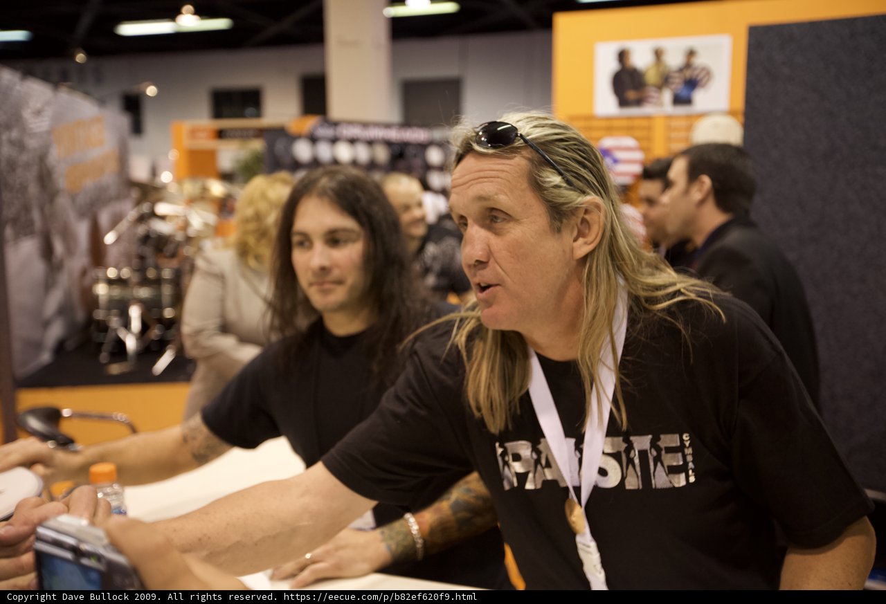 Nicko McBrain at NAMM Convention