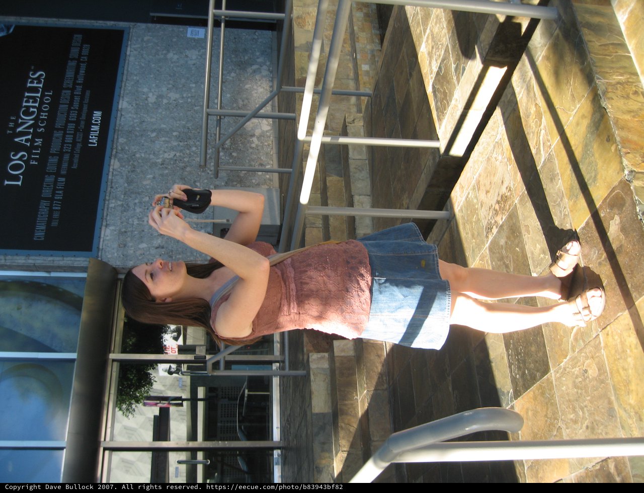 Tourist Captures Moments Outside LA Film School