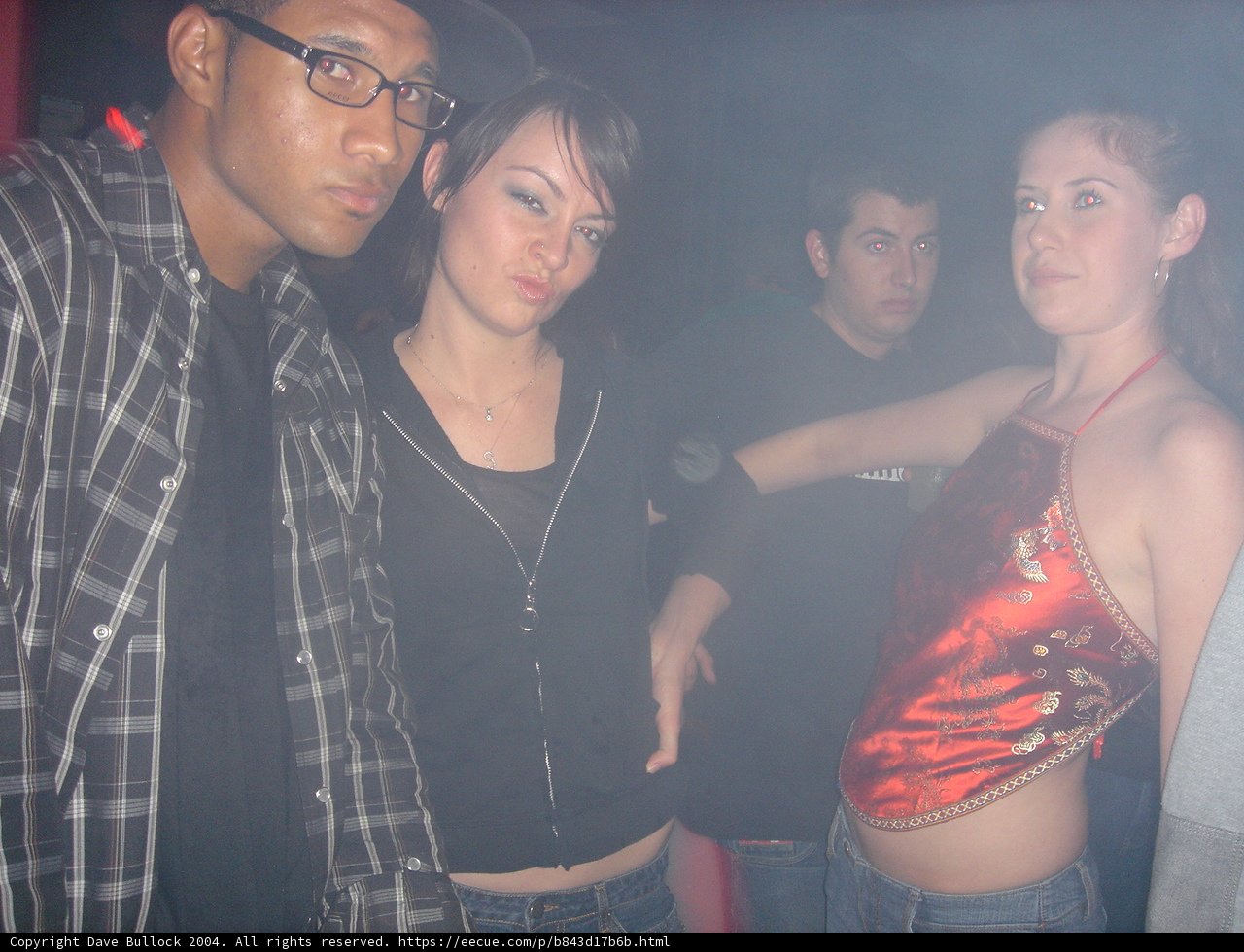 Black Shirted Man at the Night Club