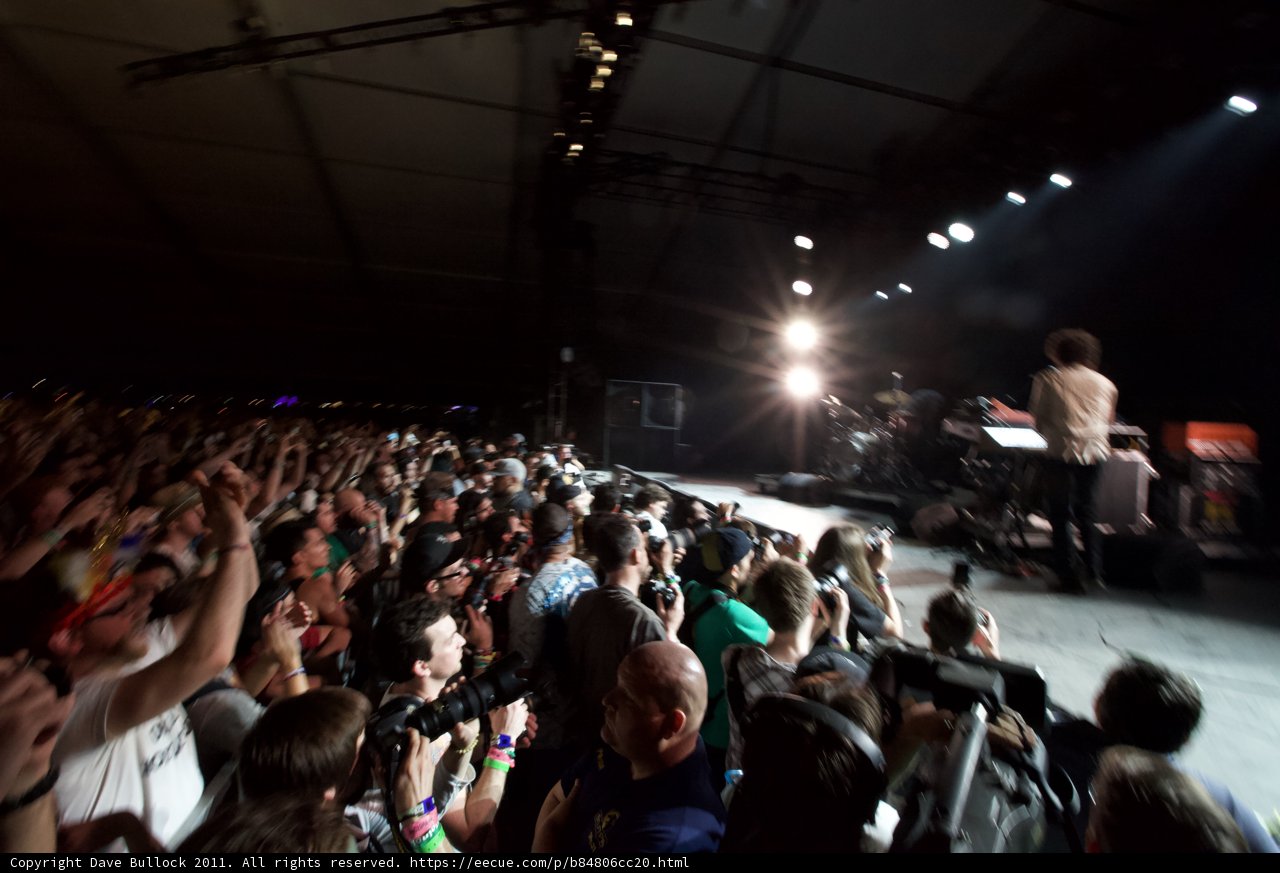Man in the Spotlight at a Rock Concert