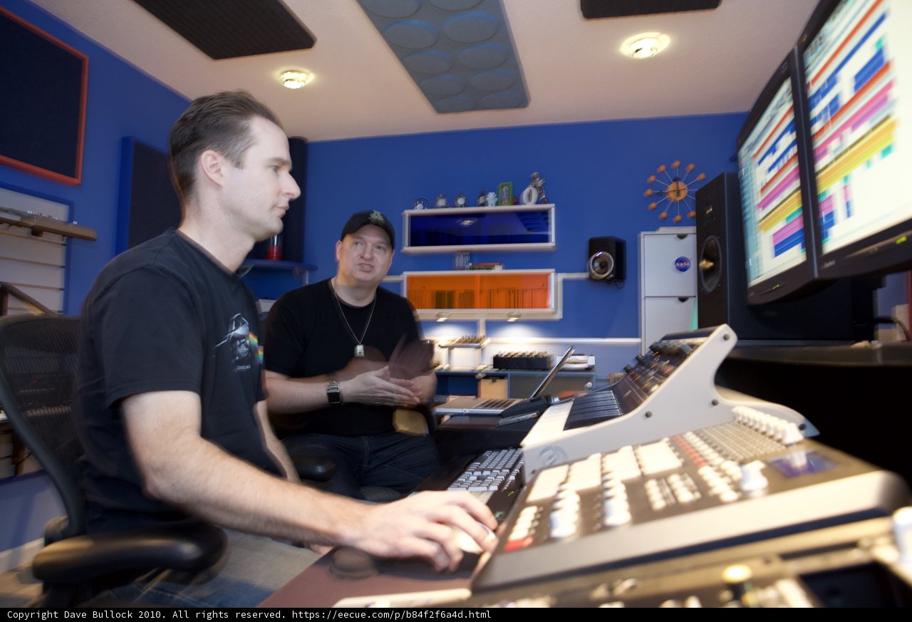 Behind the scenes of DJ Dan's recording session