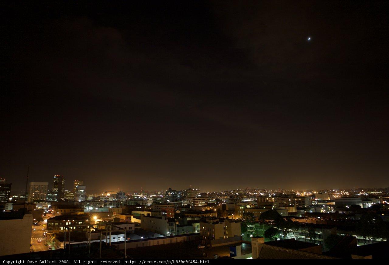 Lunar Eclipse, Moon over Metropolis