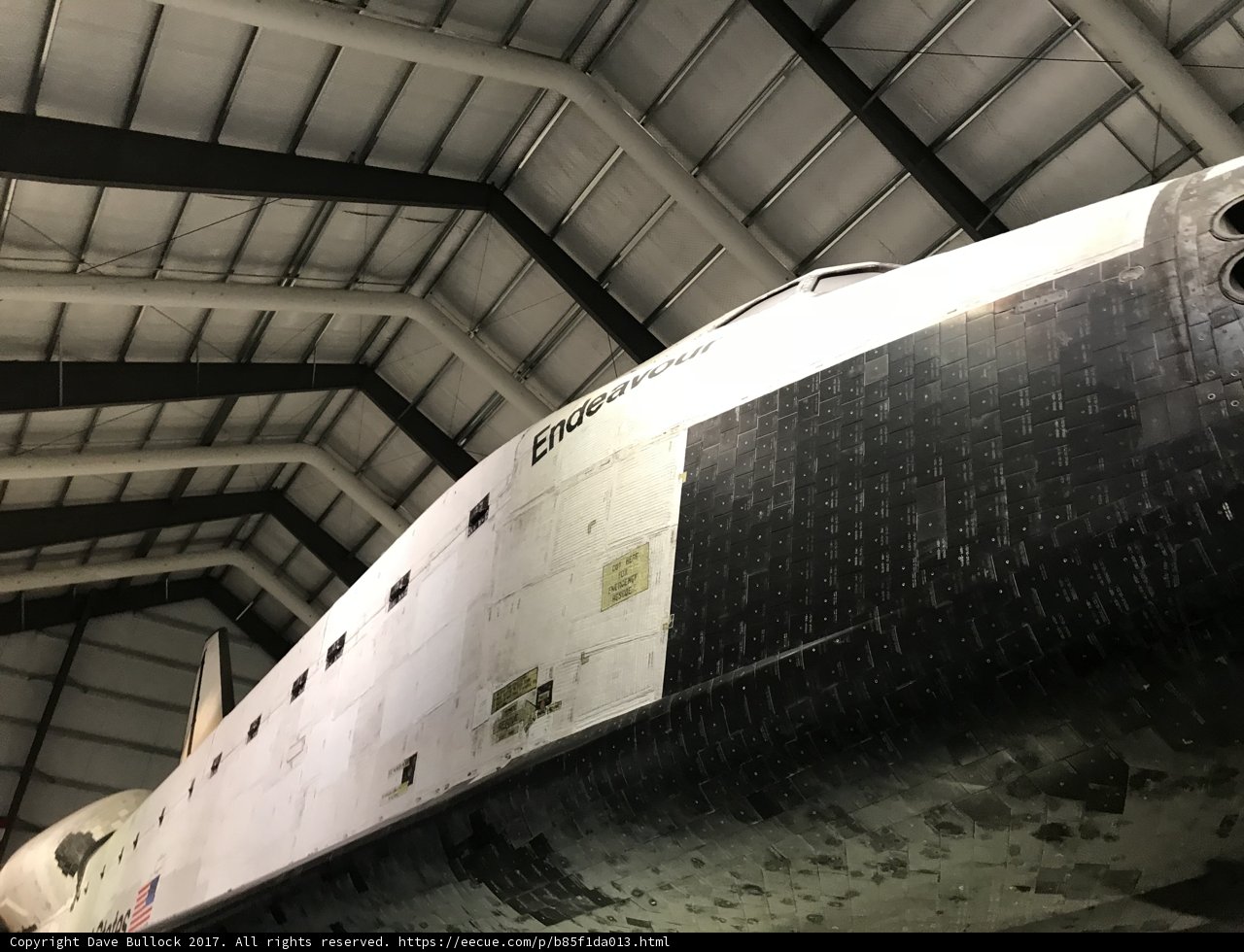 Inside the Hangar with the Space Shuttle