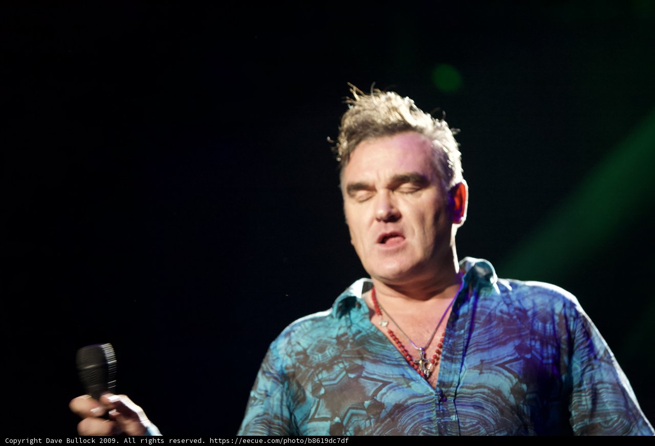 Morrissey with the Mic