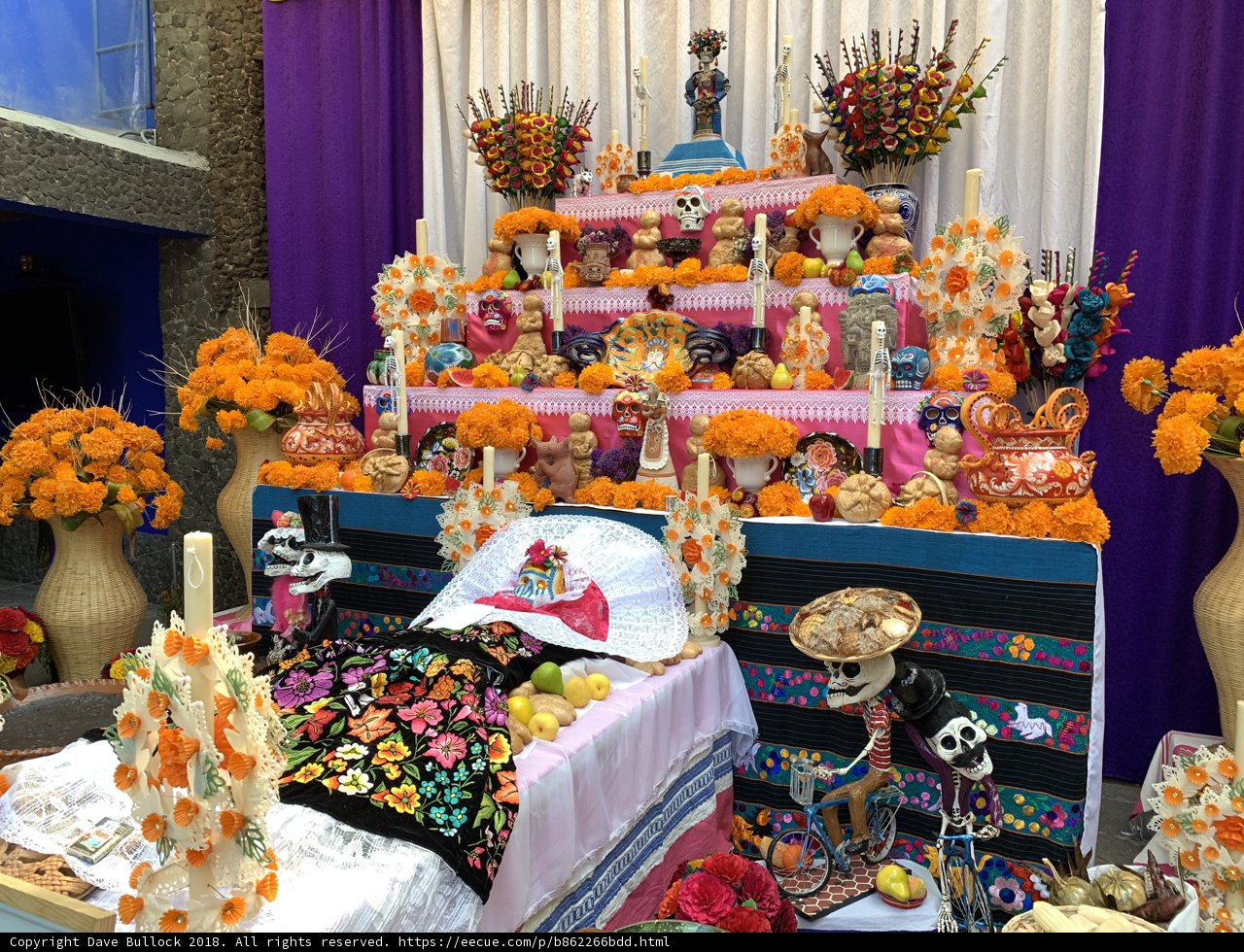 Colorful Floral Display at the Church Altar