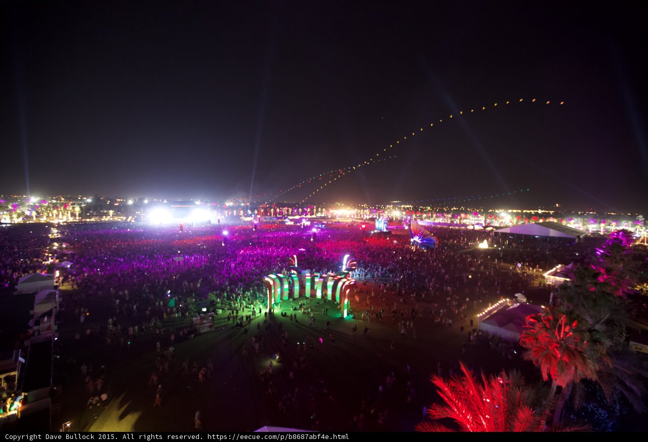 Illuminated Crowd at Coachella