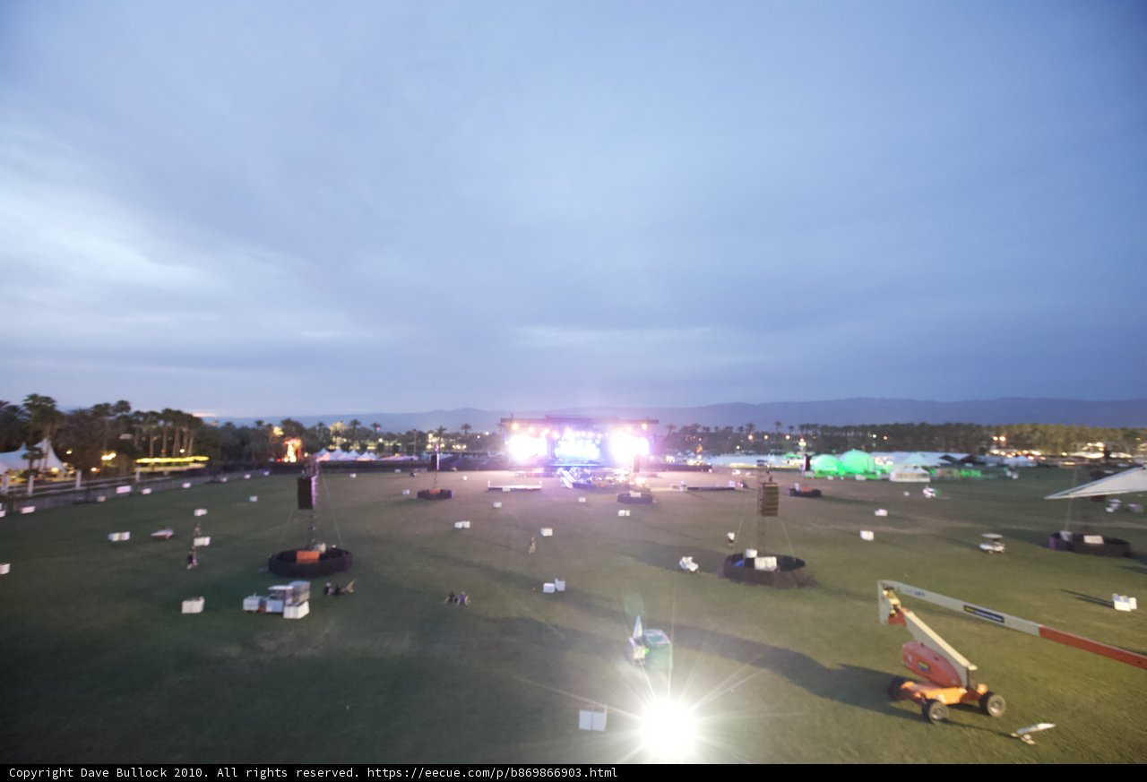 Coachella Music Festival on an Airfield