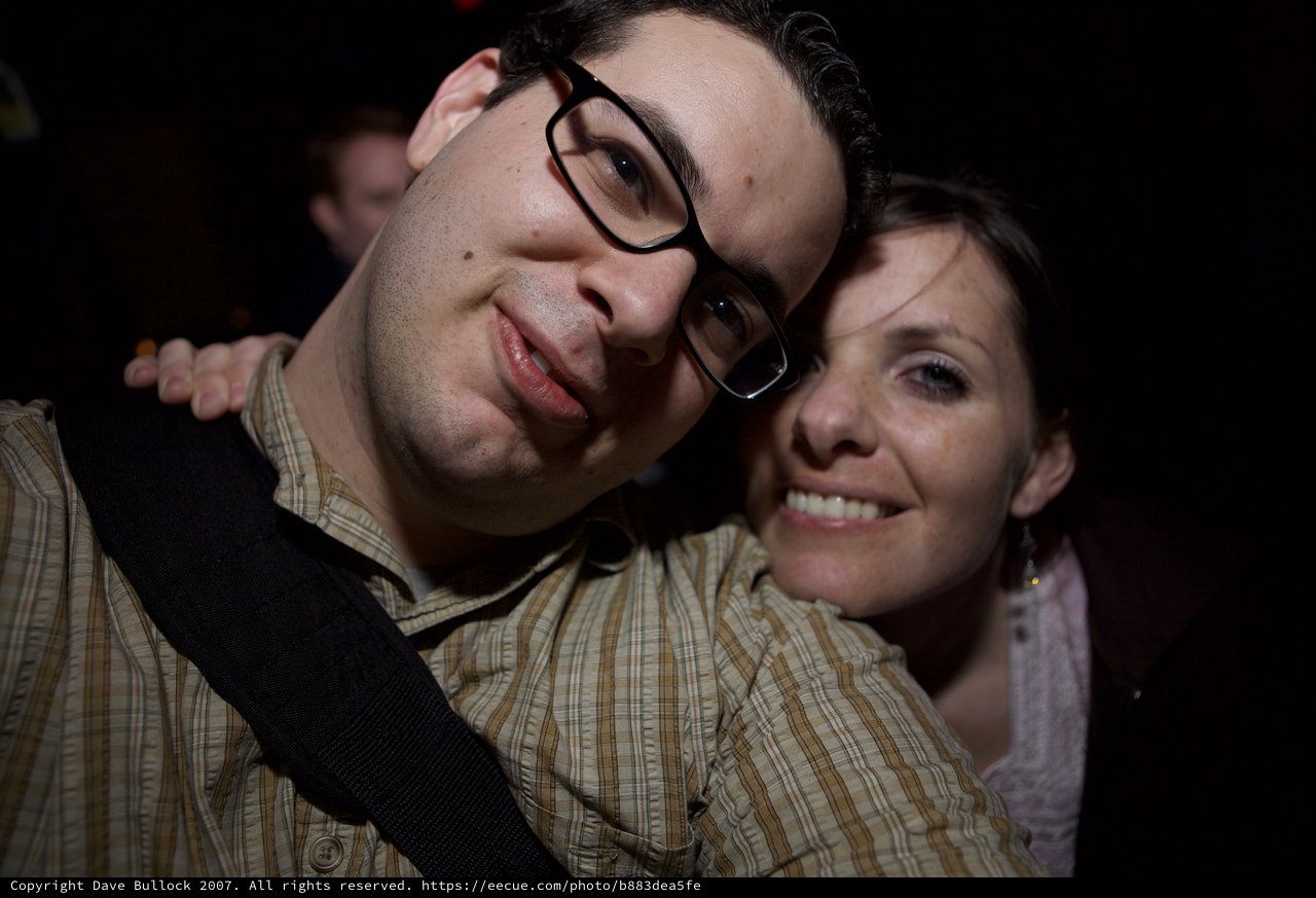 Dave and Penelope Share a Moment at Nightclub