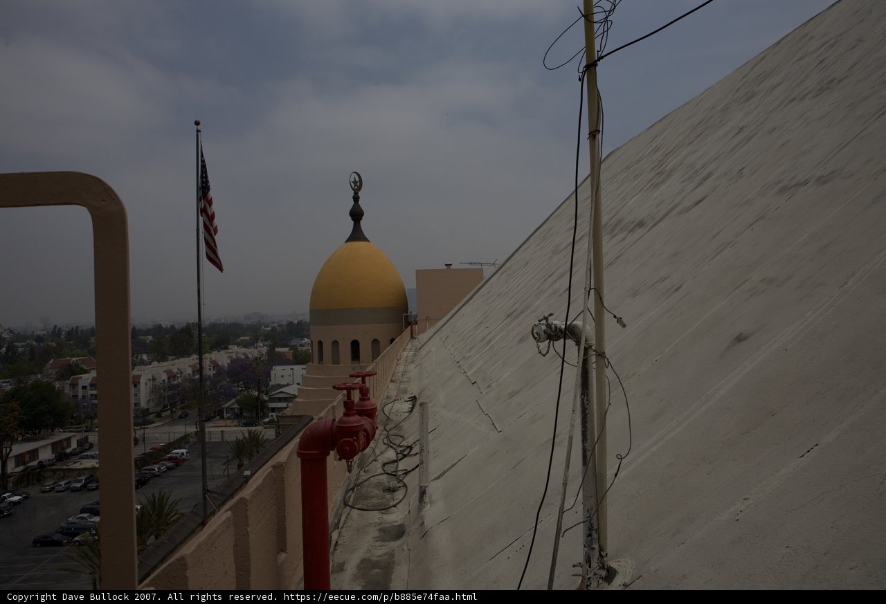 Flag on Top of a Dome Building