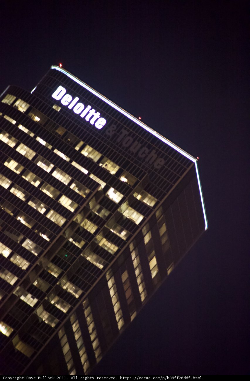 Glowing Tower in the Metropolis