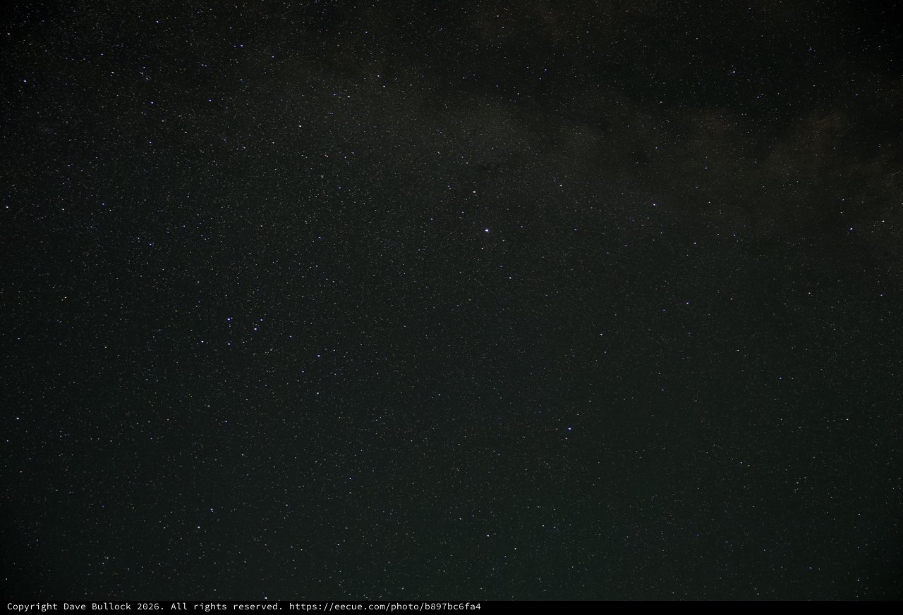 Milky Way Rises Over Lassen Volcanic Wilderness Night