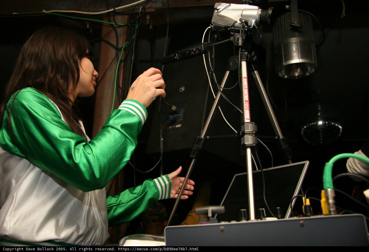 Green Jacket Girl on Set