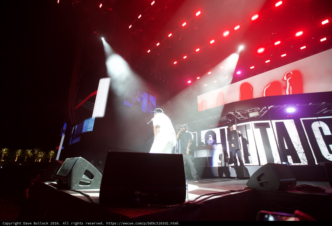 Entertainer on Stage at Coachella Music Festival