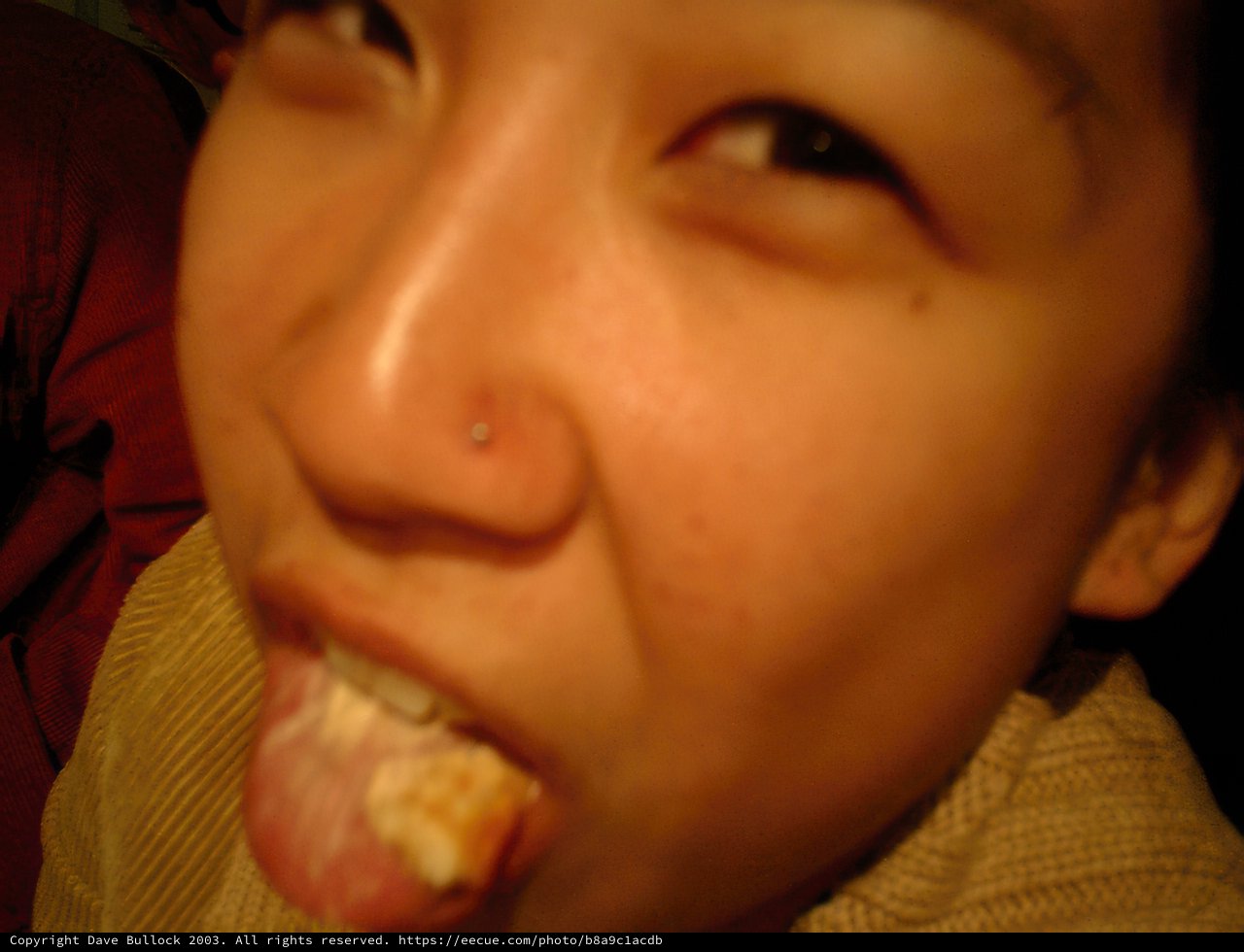 Snack Time with a Nose Ring