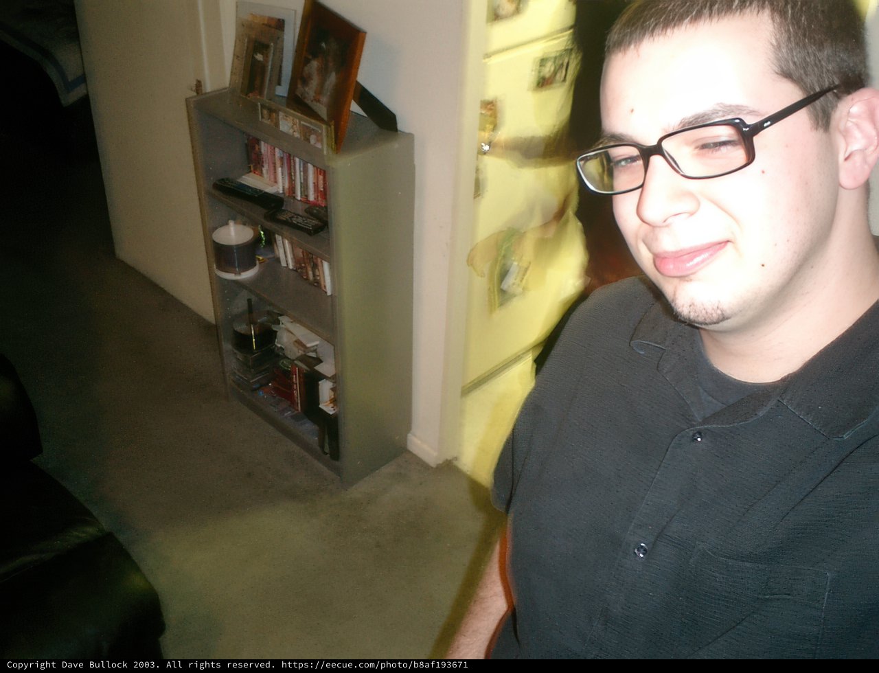 Dave B in His Reading Nook