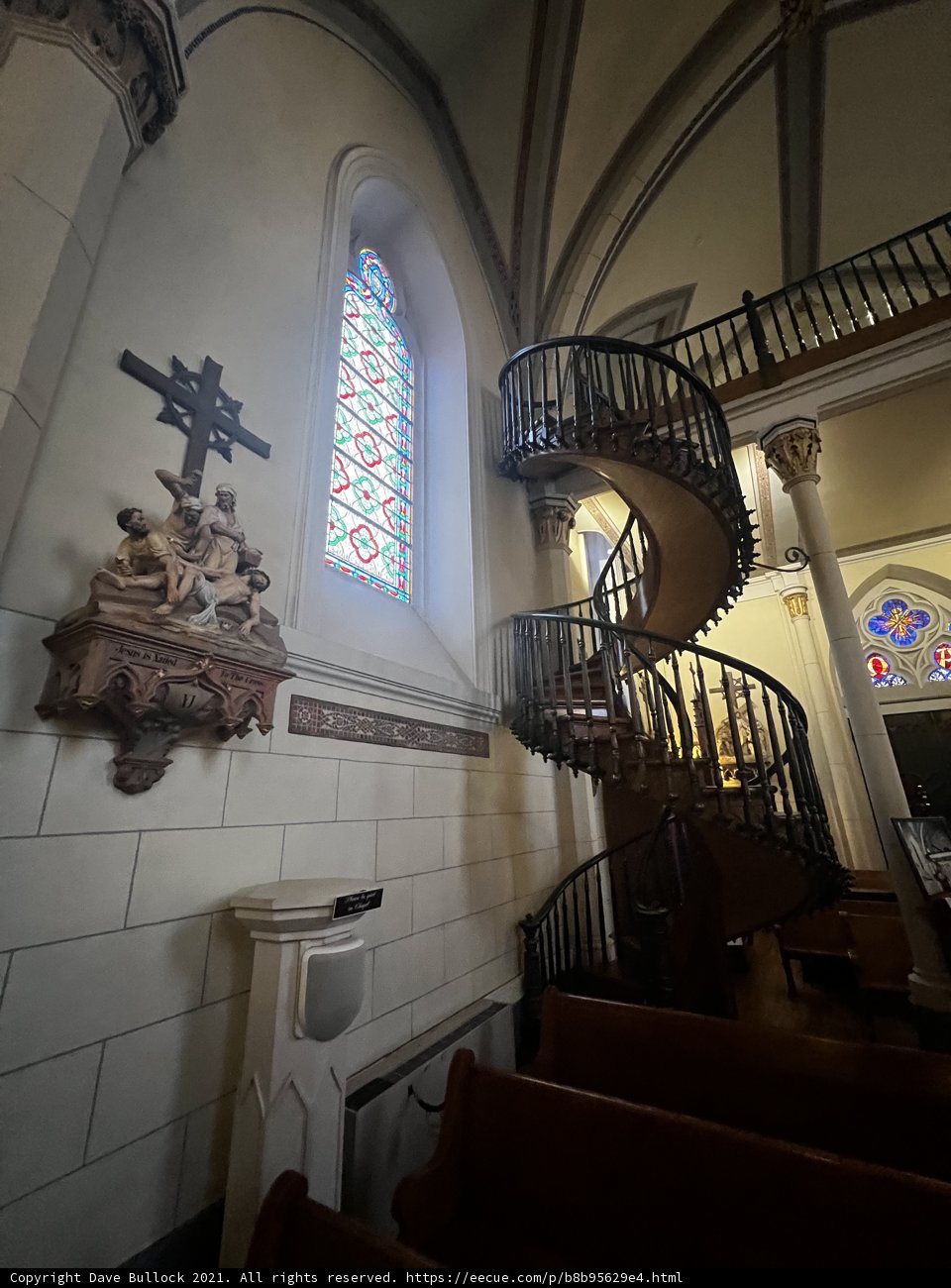 Awe-inspiring Spiral Staircase in a Santa Fe Church