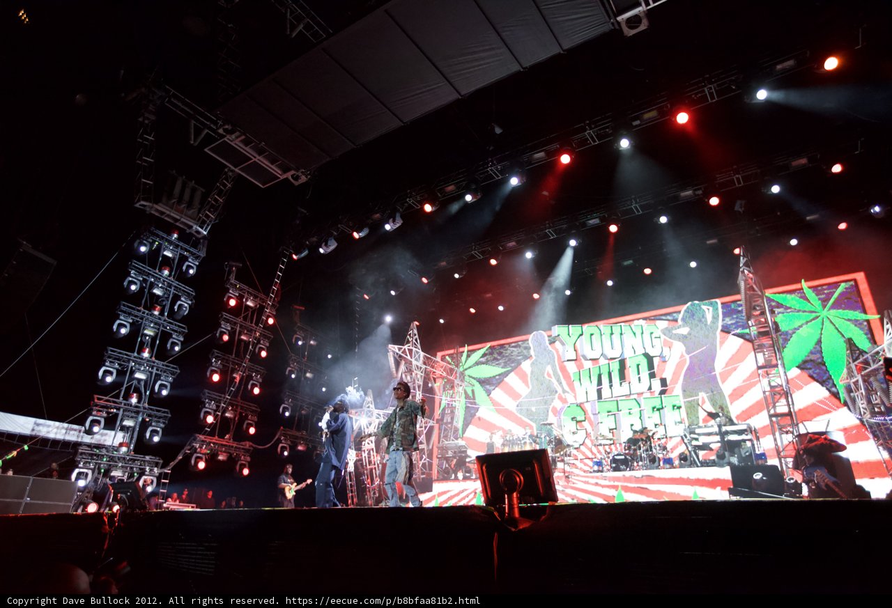 Wiz Khalifa Rocks Coachella Stage