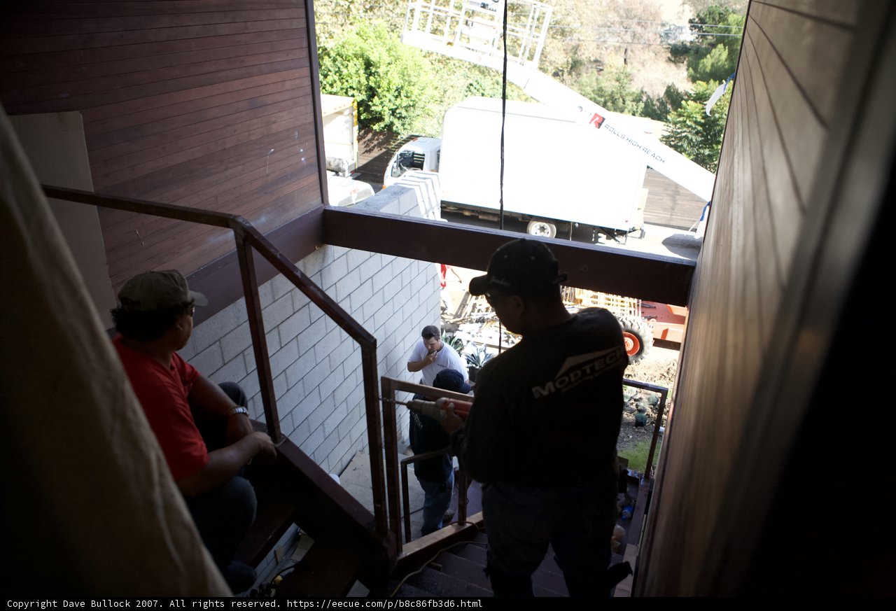 Gathering on the Living Home Stairs