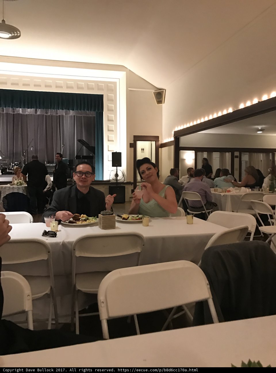 Romantic evening in a Los Angeles restaurant