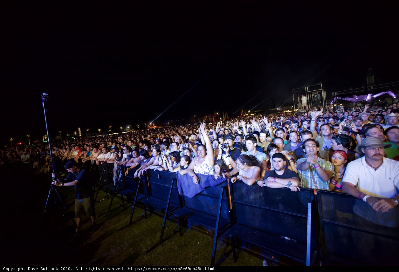Coachella Concert Night Crowd