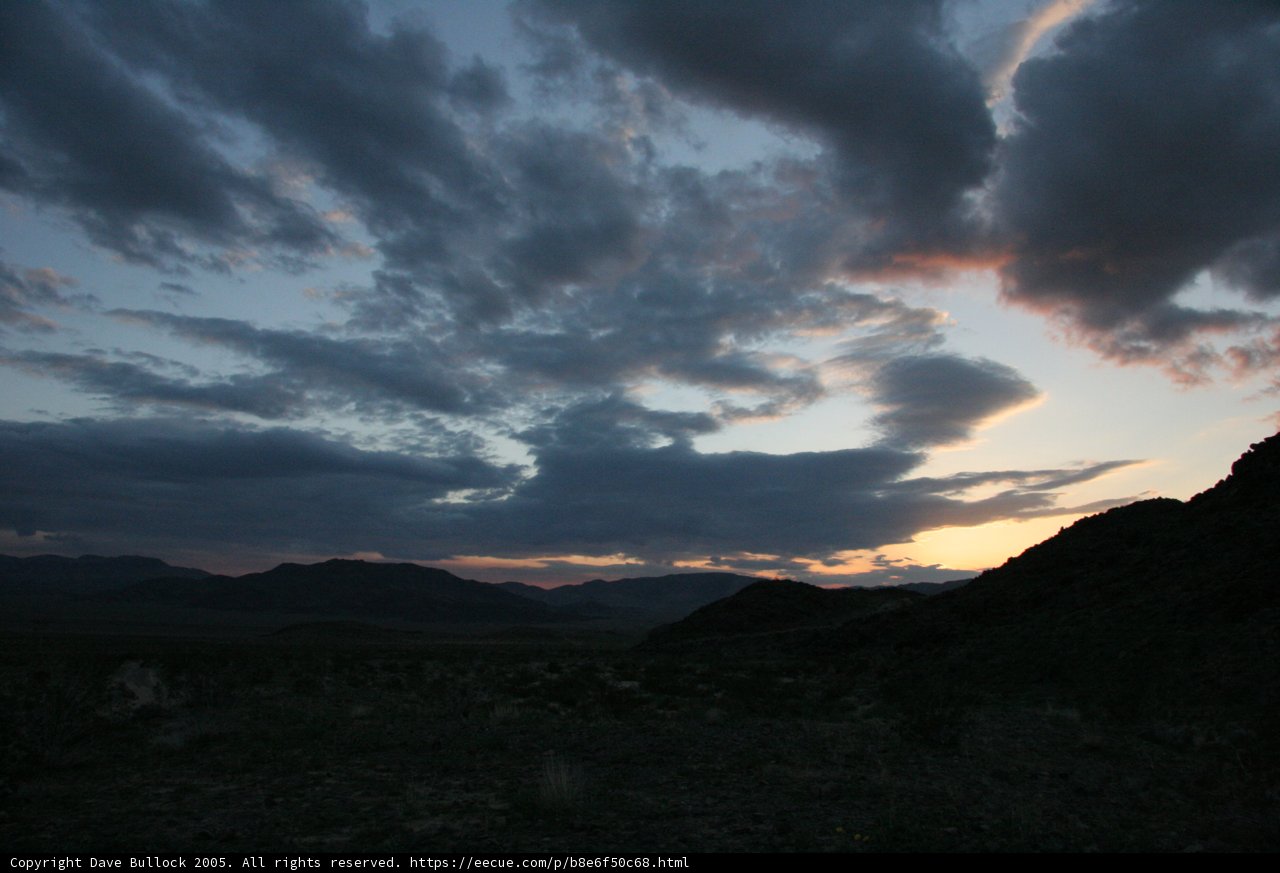 Majestic Sunset Over the Mountain Range