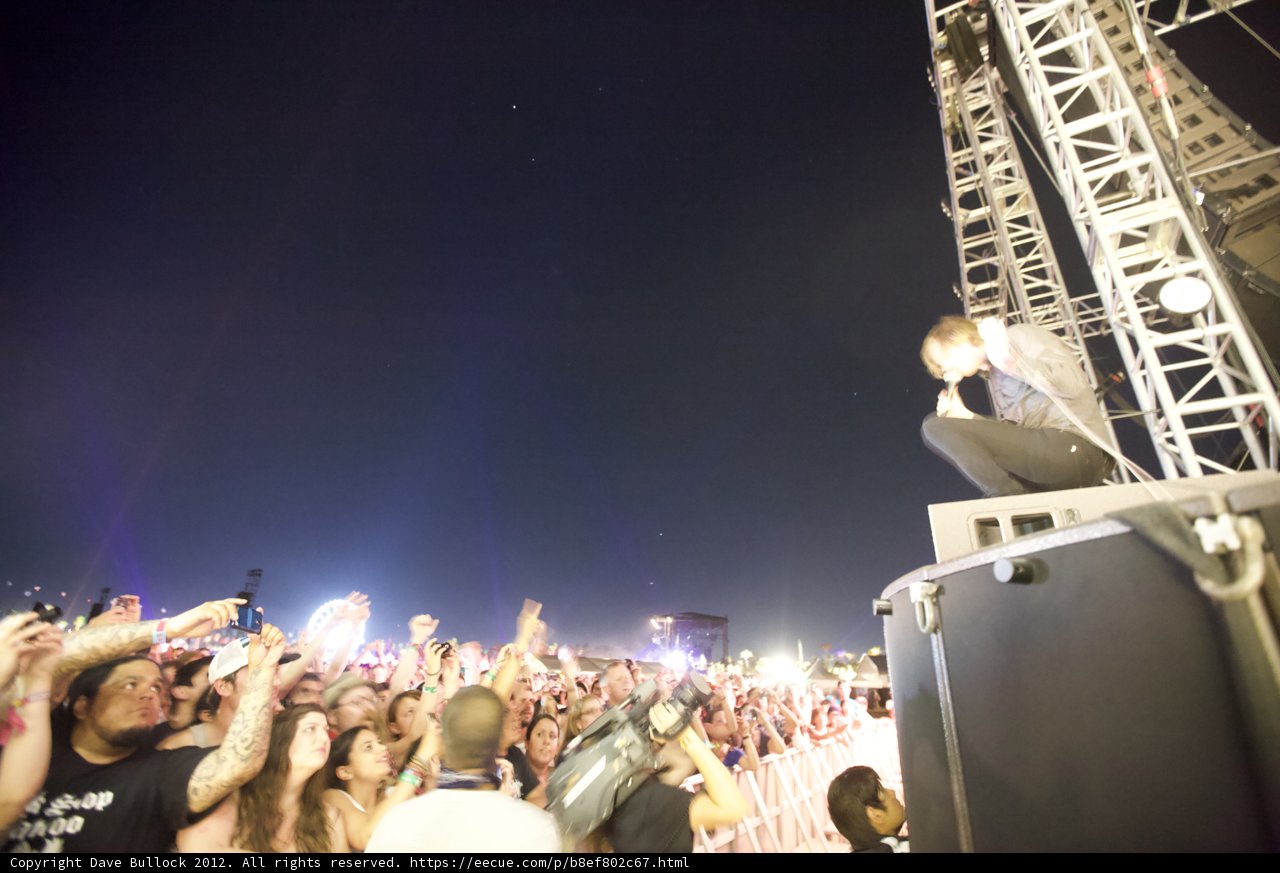 Man on Stage Rocks the Crowd at Coachella