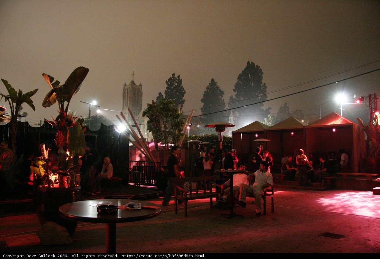 Nighttime Gathering at Urban Restaurant