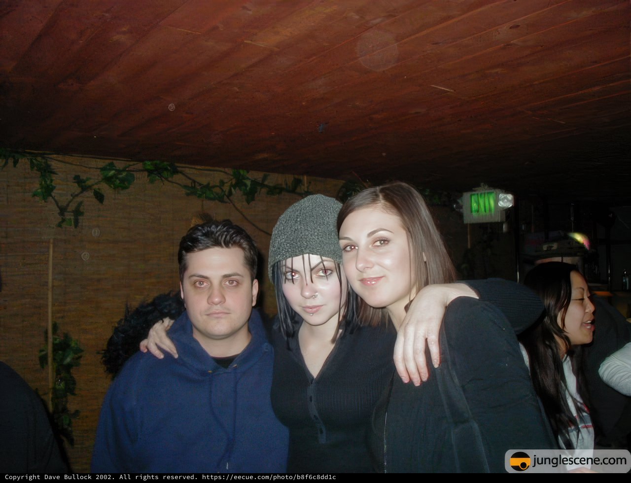 Three Friends at a Nightclub