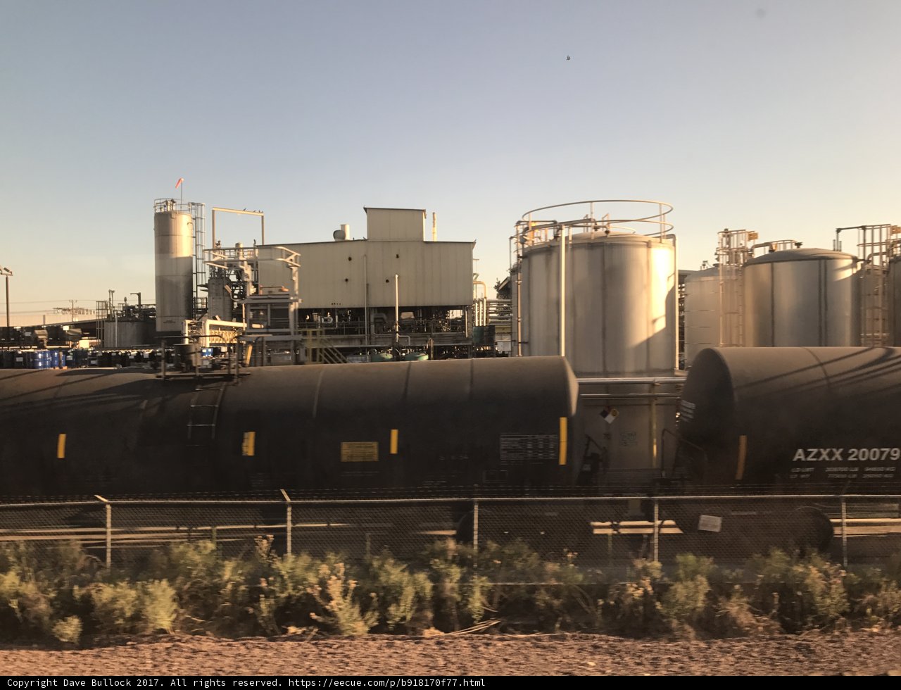 Industrial Train at the Factory