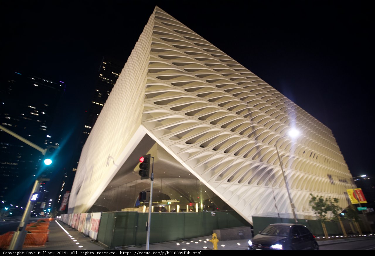 The Broad Museum Street View Night
