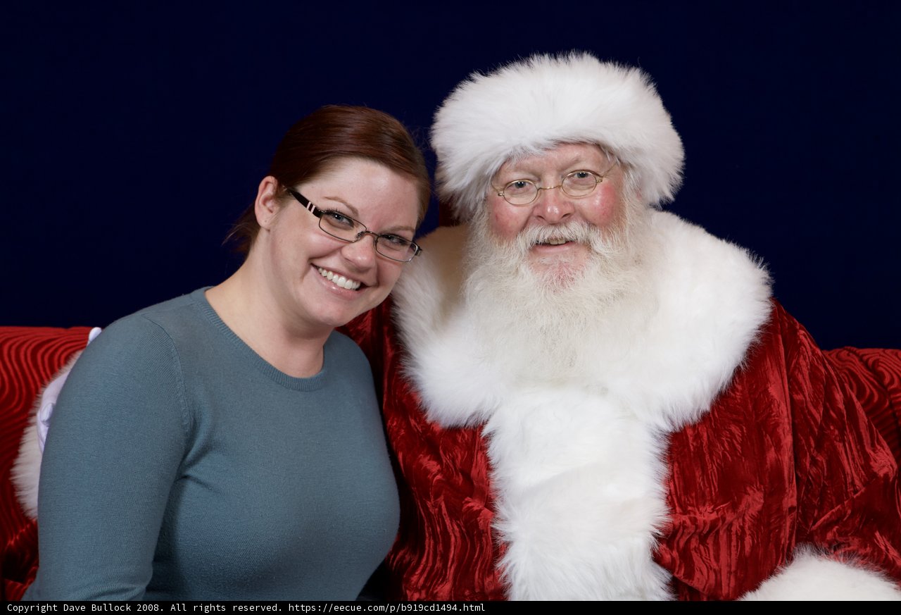 Holiday Cheer with Santa and a Beautiful Lady