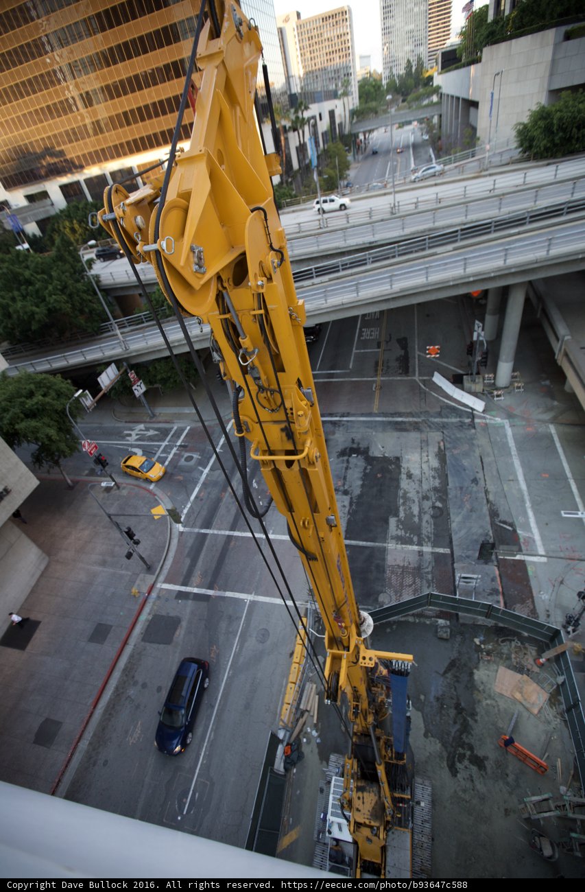 Construction Crane at Work in the City