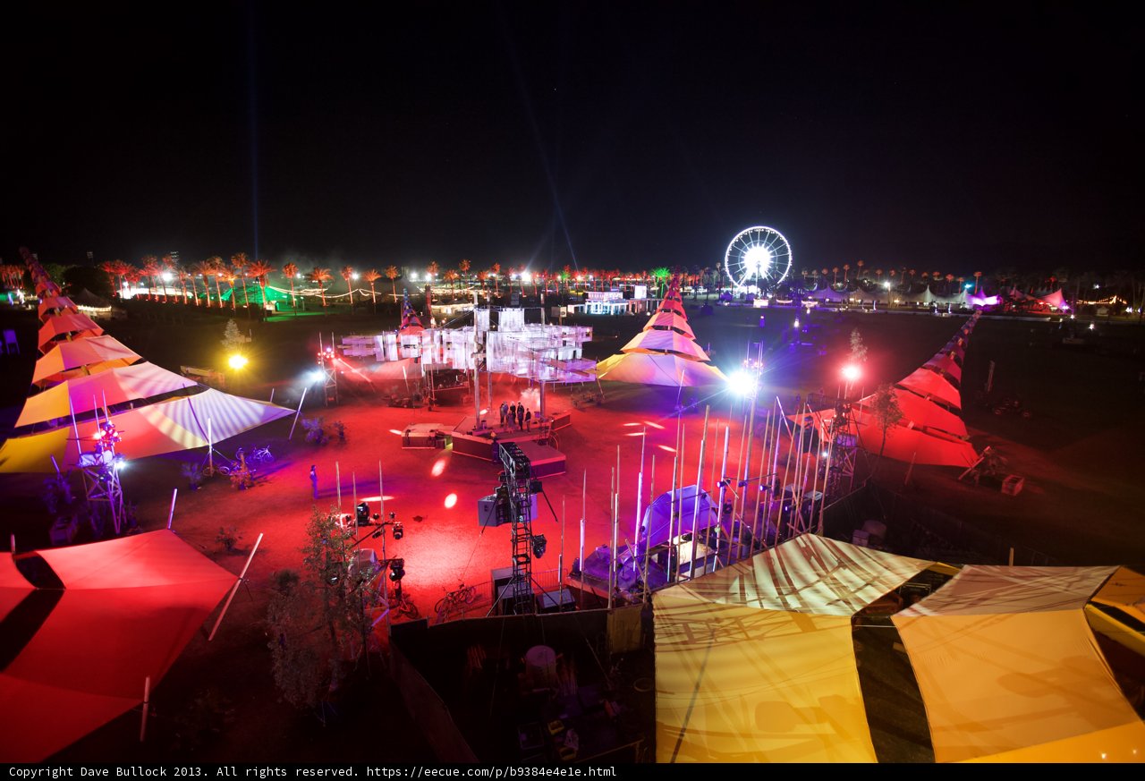 A Colorful Night at the Coachella Stage