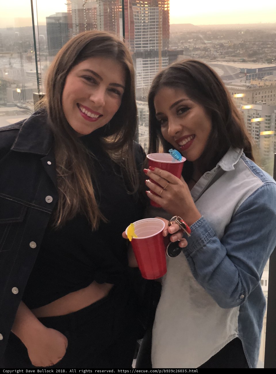 Two Women Enjoying Coffee in the City