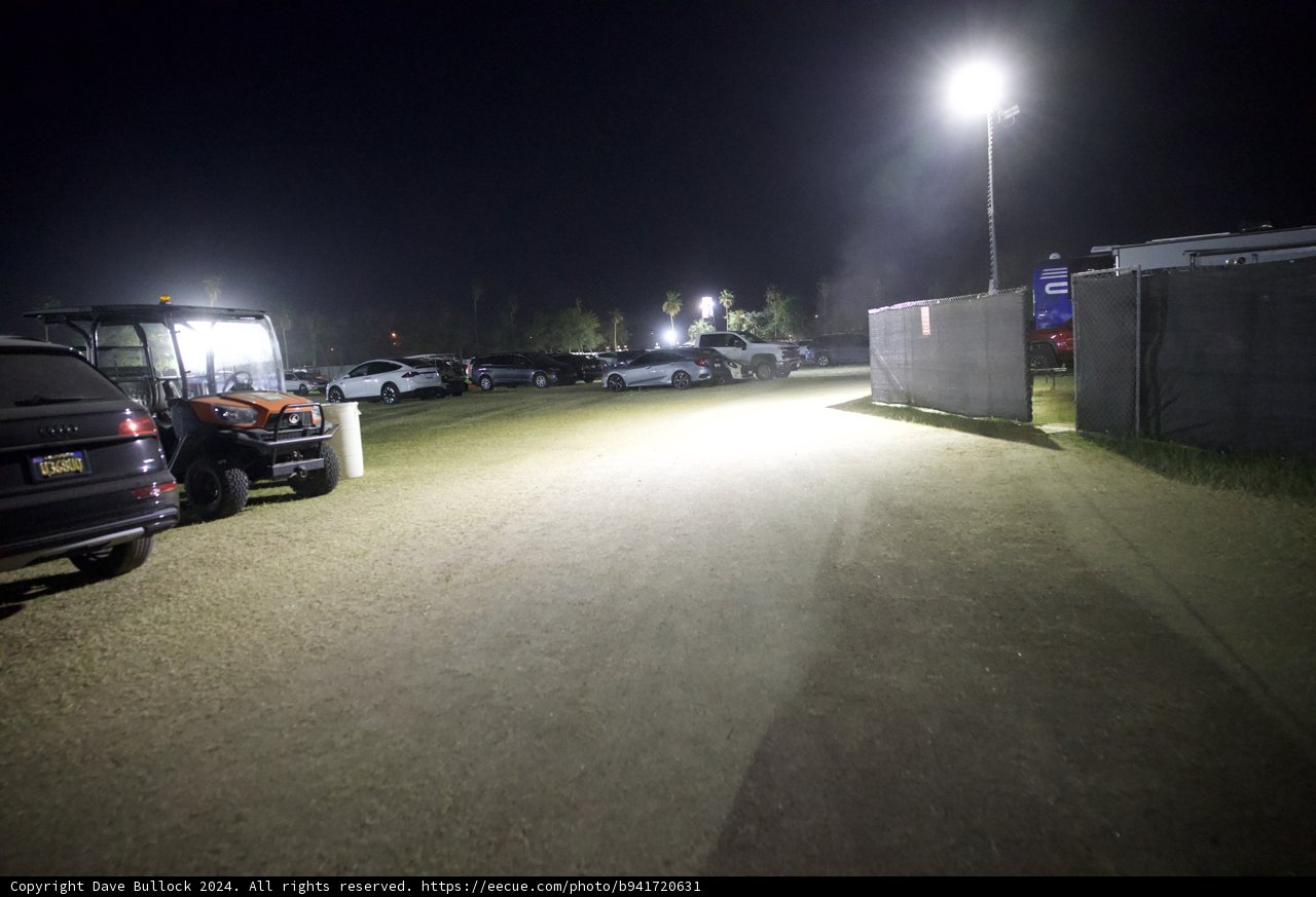 Midnight Meeting: Vehicles Gather at Coachella 2024