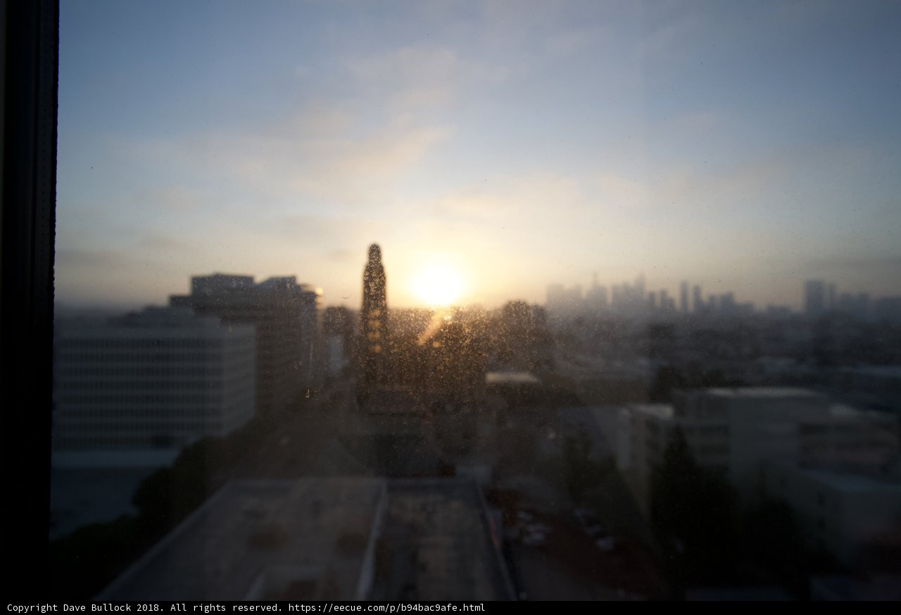 A Glowing Metropolis at Sunset