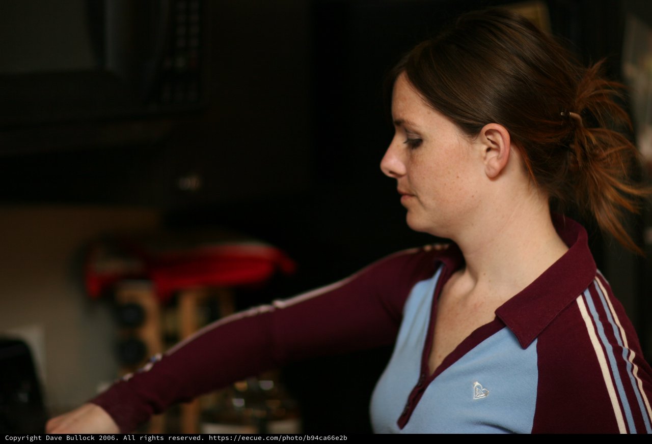 Woman in Profile Wearing Adidas Sports Jacket