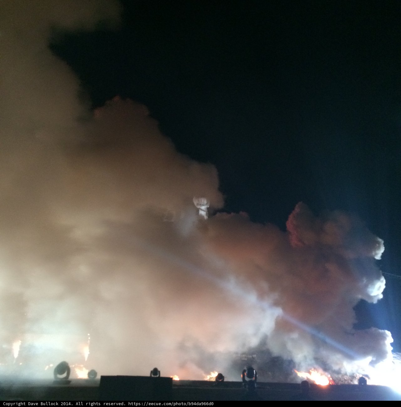 Blaze over Fort Marcy Ballpark
