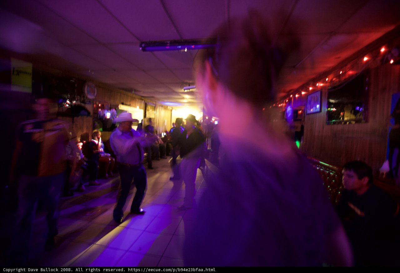 Nightlife at a Club with Purple Lights