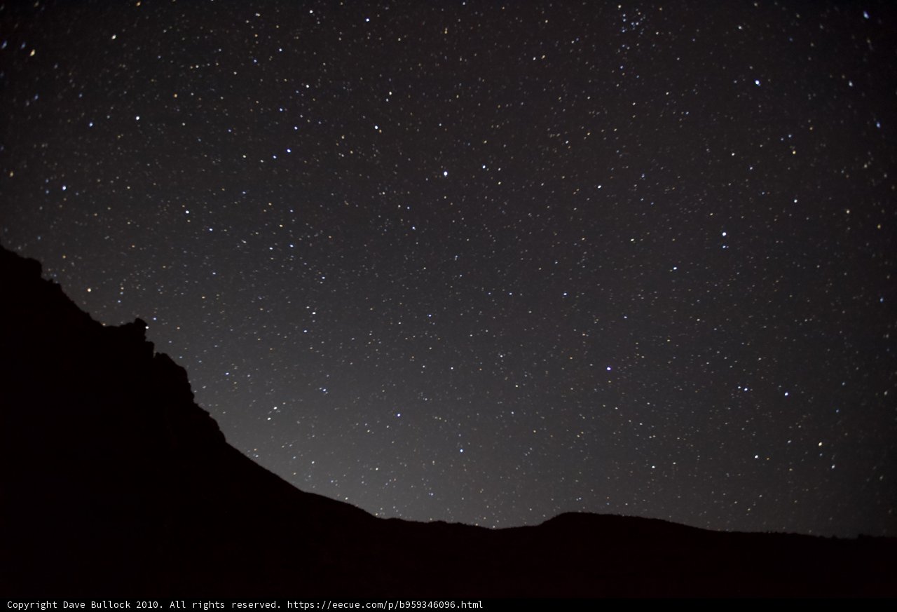 Stargazing atop a Mountain
