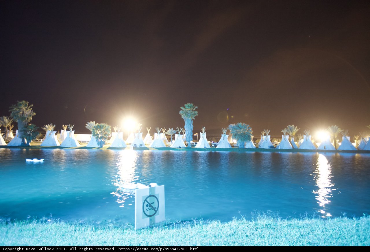 Sparkling Nighttime Oasis