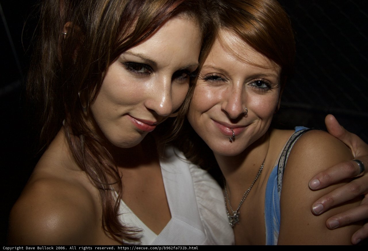 Posing for the Camera at the Club