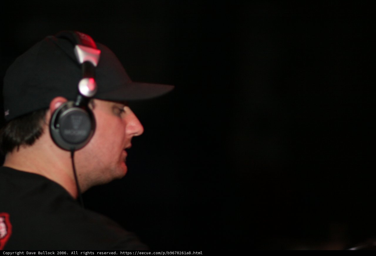 The Man with a Cap and Headphones