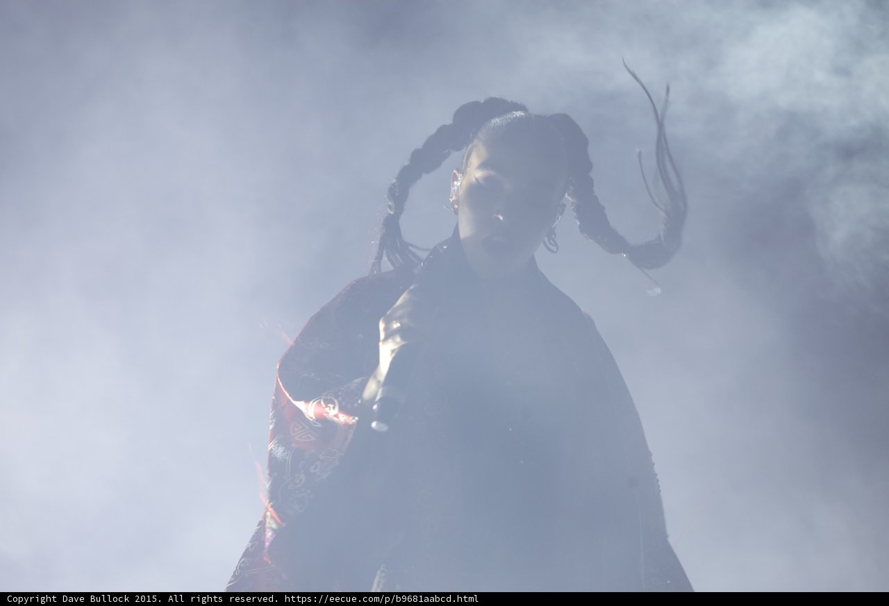FKA twigs Iconic Two Braids Flying Horizontally Baby Hairs Hoop Earrings Red Brocade Kimono Microphone Dynamic