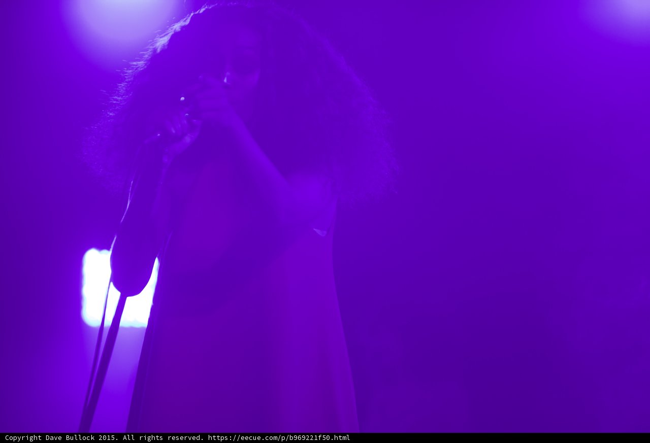 Florence Welch Close Singing Curly Hair Purple