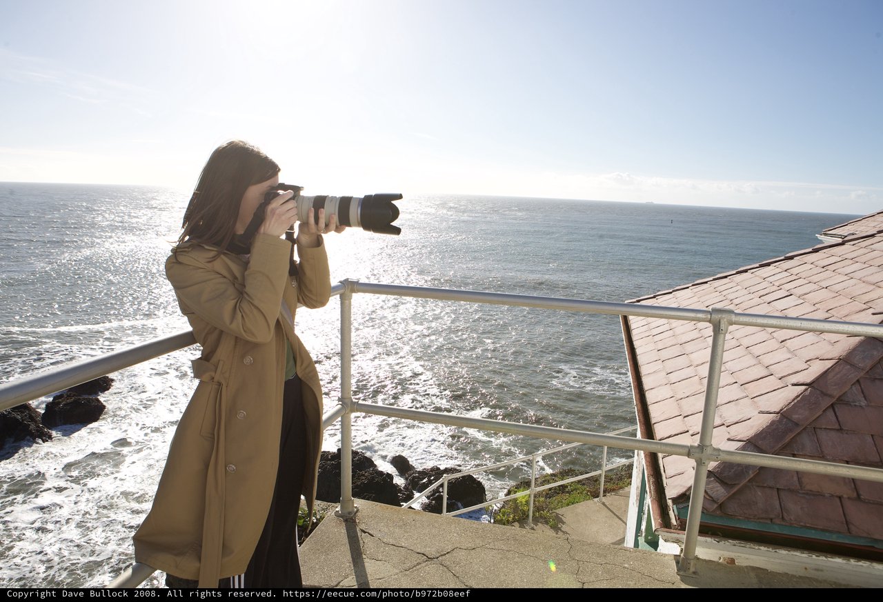 Photographer Capturing the Pacific Coast Horizon