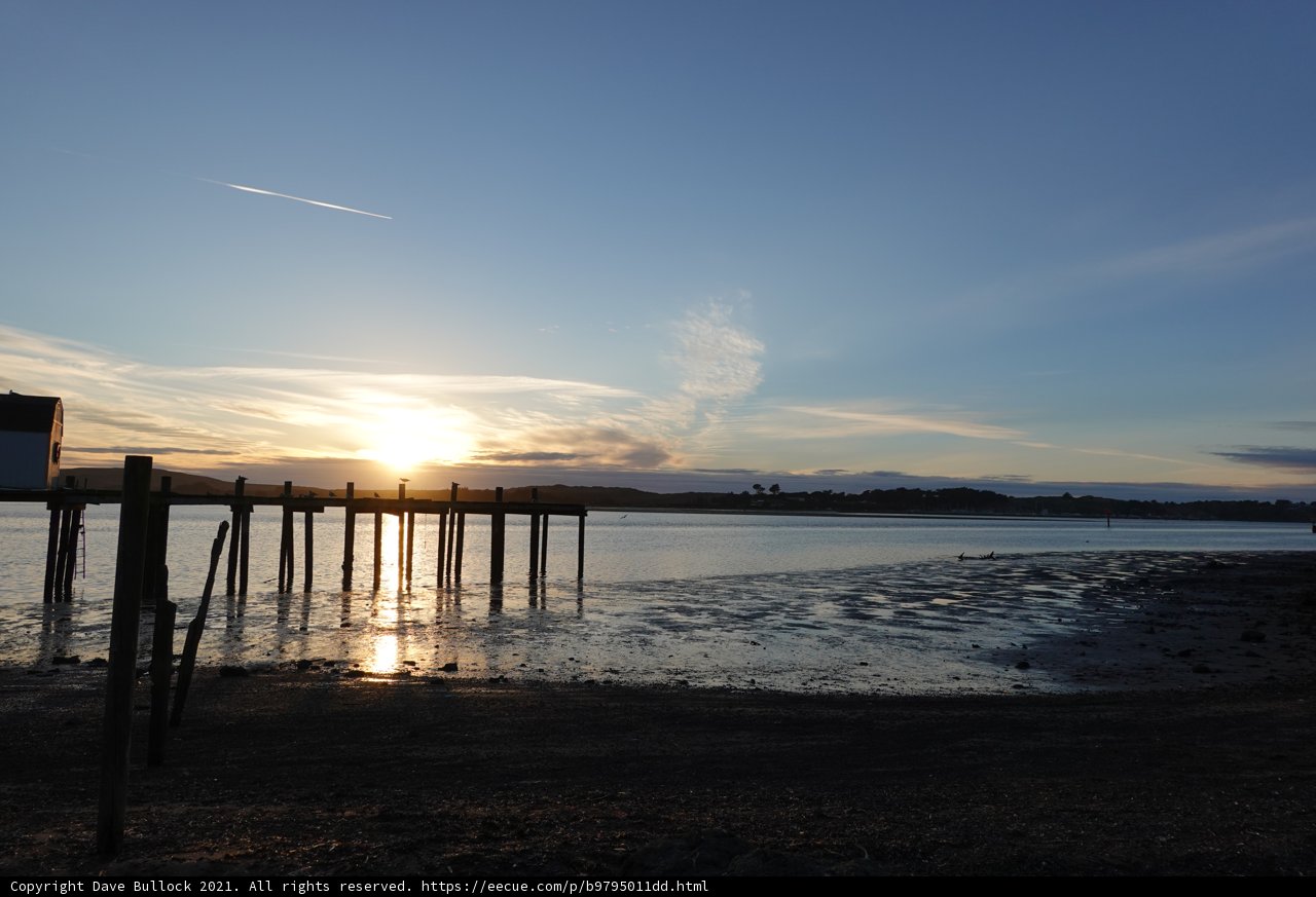 A Dreamy Sunset at the Waterfront