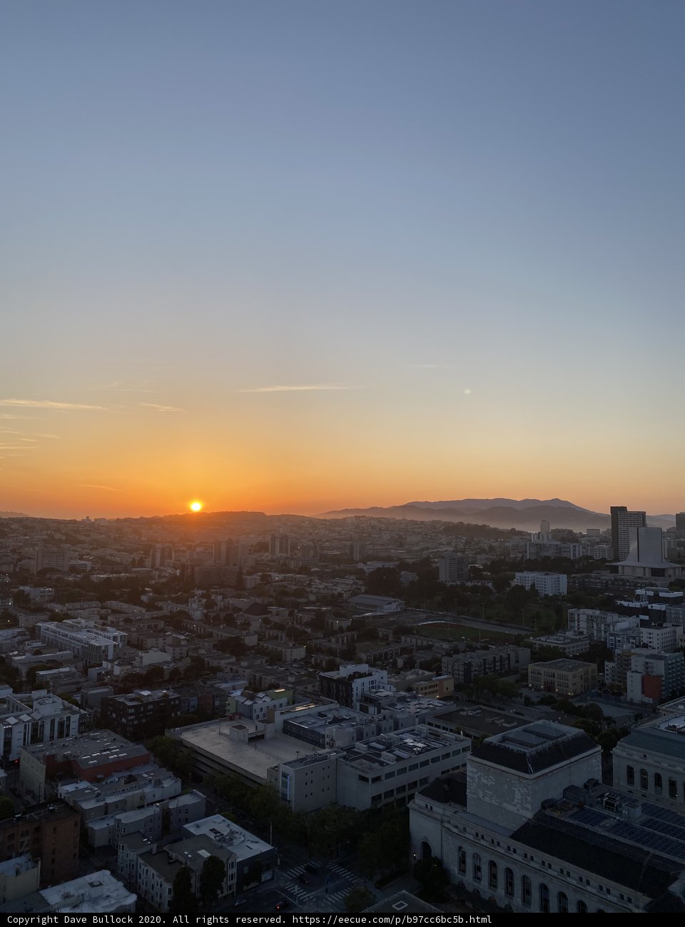 San Francisco's Skyline Illuminated by a Sunset Glow