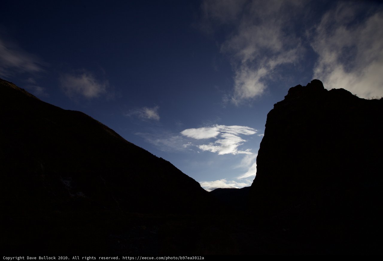 Majestic Cloud over Mountain Range
