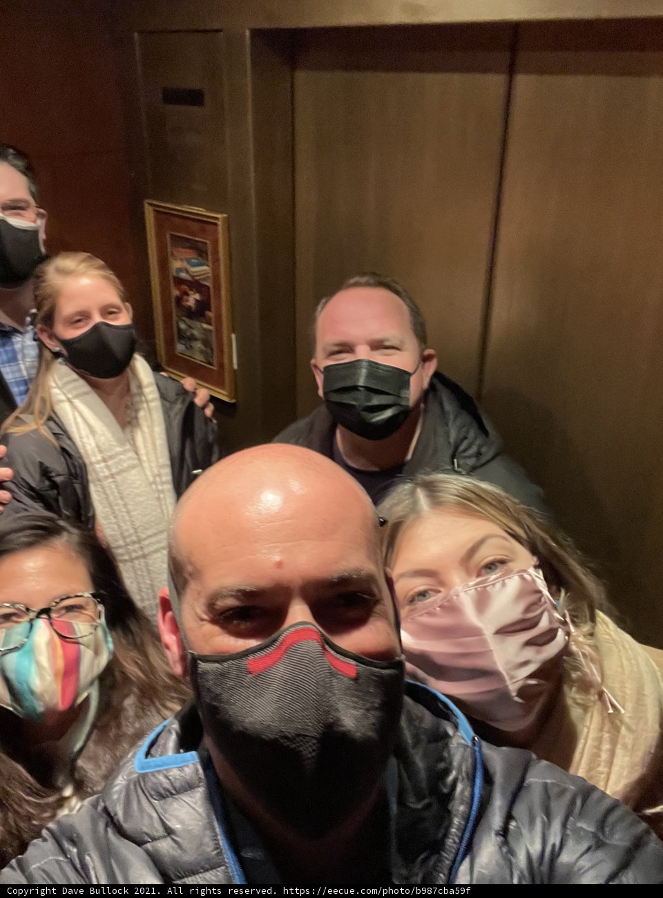 Masked in the Elevator